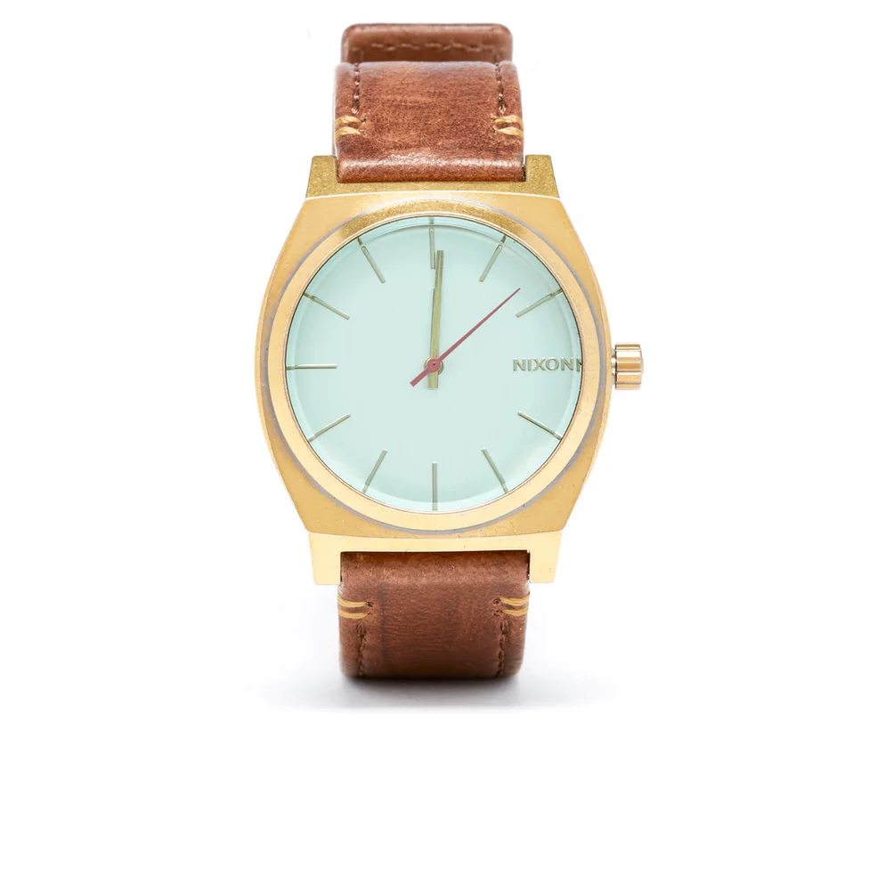 Nixon The Time Teller Watch - Brass Green/Crystal Brown Image 1