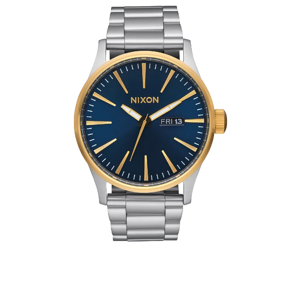 Nixon The Sentry SS Watch - Gold/Blue Sunray Image 1