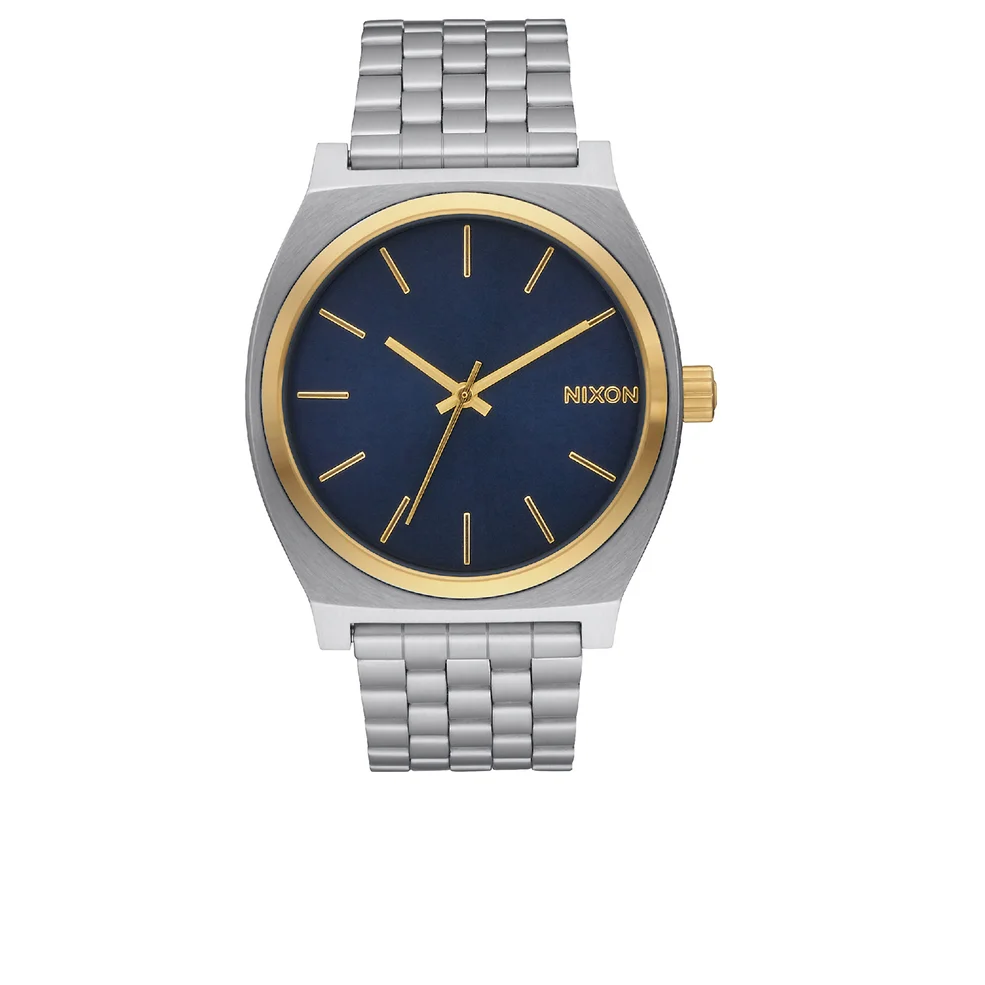 Nixon The Time Teller Watch - Gold/Blue Sunray Image 1