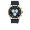 Nixon The Sentry Chrono Leather Watch - Gold/Blue Sunray - Image 1