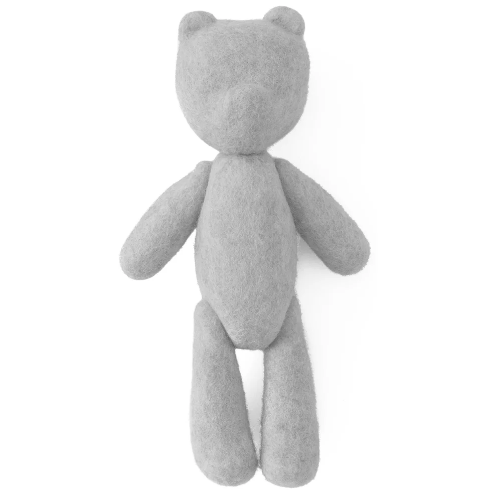 Menu Woollen Teddy Bear - Light Grey Image 1