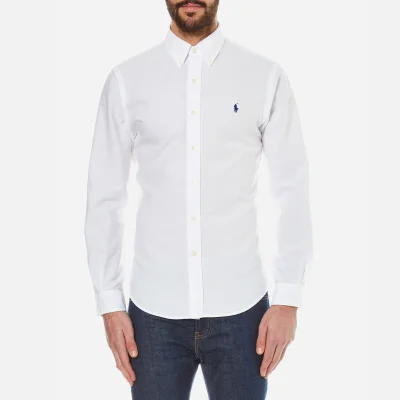 Polo Ralph Lauren Men's Slim Fit Long Sleeve Shirt - White