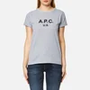 A.P.C. Women's US F T-Shirt - China Light Grey - Image 1