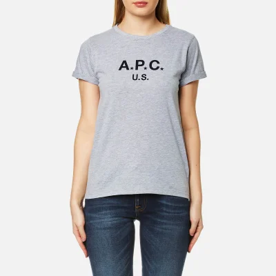 A.P.C. Women's US F T-Shirt - China Light Grey