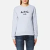 A.P.C. Women's US F Sweatshirt - China Light Grey - Image 1