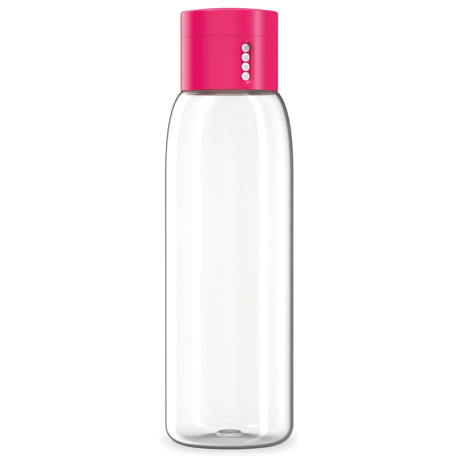 Joseph Joseph Dot Hydration-Tracking Water Bottle - Pink 600ml Image 1