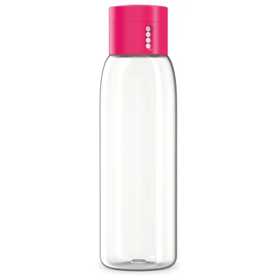 Joseph Joseph Dot Hydration-Tracking Water Bottle - Pink 600ml