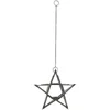 Nkuku Small Glass Hanging Star - Antique Zinc - Image 1