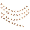 Nkuku Bird Paper Bunting - Brown - Image 1