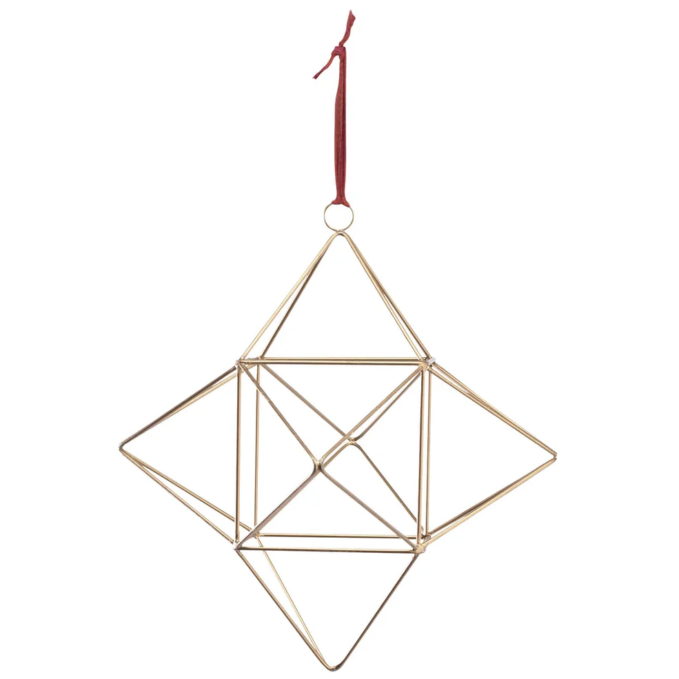 Nkuku Talini Geometric Star Christmas Decoration Image 1
