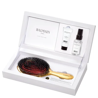 Balmain Hair Golden Brush Set (Worth £136.20)