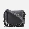 Rebecca Minkoff Women's Large Multi Tassel Saddle Bag - Black - Image 1