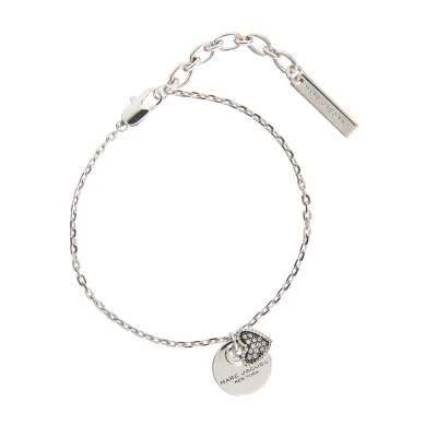 Marc Jacobs Women's MJ Coin Bracelet - Crystal/Silver