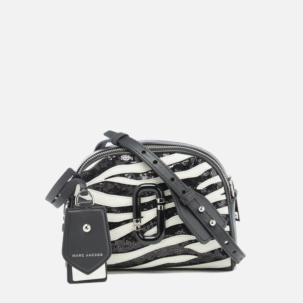 Marc Jacobs Women's Shutter Zebra Shoulder Cross Body Bag - Dove Multi Image 1