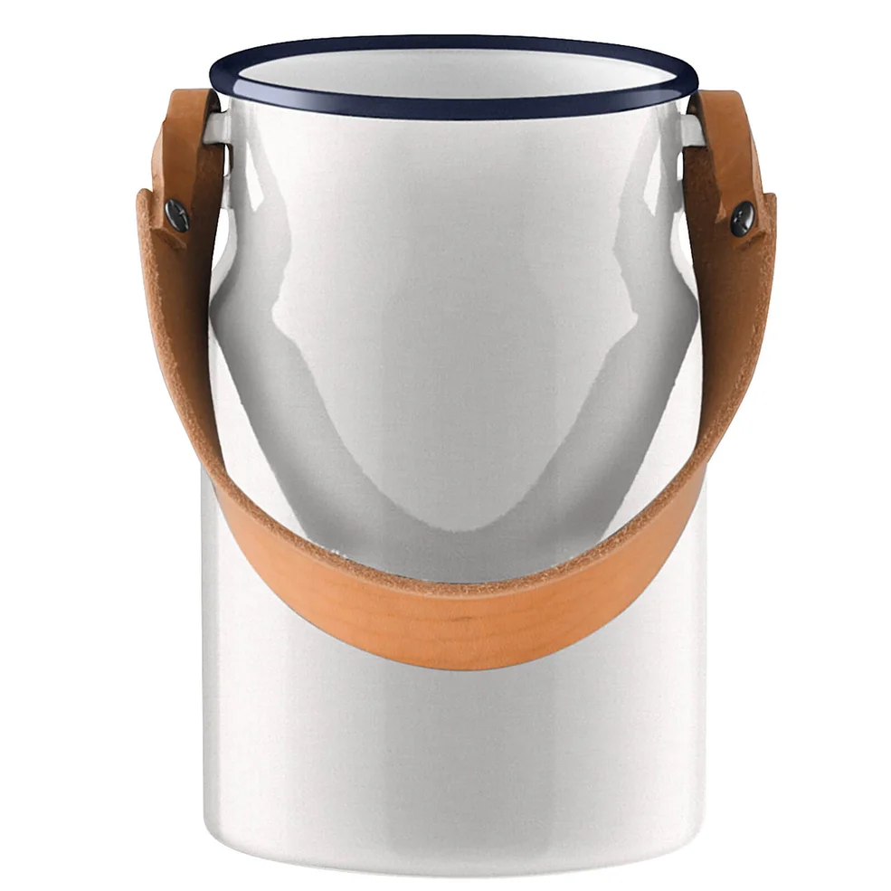 LSA Utility Utensil Pot & Leather Handle - 29cm - Milk White Image 1