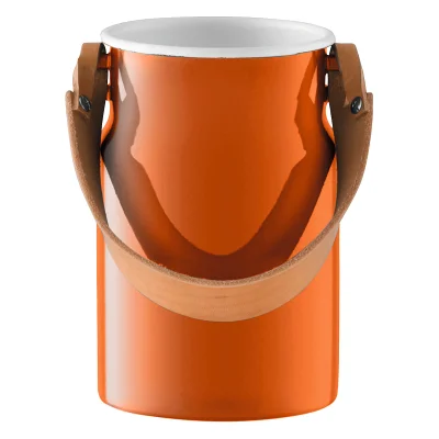 LSA Utility Utensil Pot & Leather Handle - 29cm - Pumpkin Orange