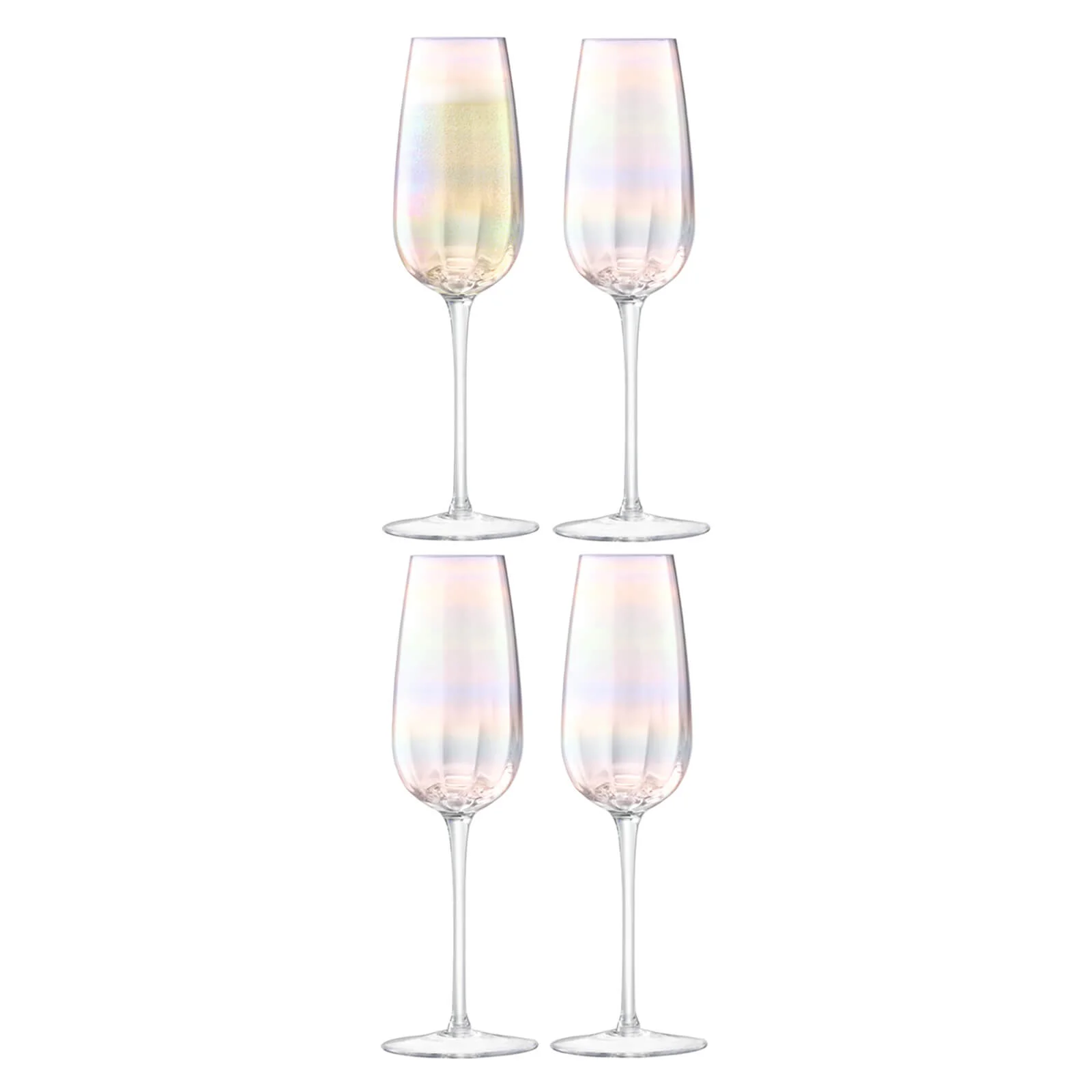 LSA Pearl Champagne Flutes (Set of 4) Image 1