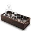 LSA Whisky Islay Connoisseur Set Clear With Walnut Tray - 44cm - Image 1