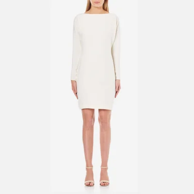 Polo Ralph Lauren Women's Drape Long Sleeve Dress - Marshmallow