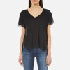 Helmut Lang Women's Lace T-Shirt - Black - Image 1