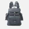 Grafea Women's Midnight Medium Leather Backpack - Blue - Image 1