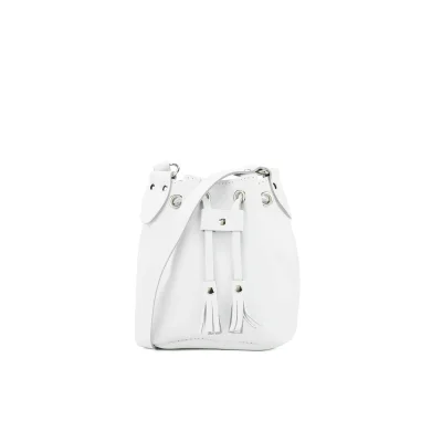 Grafea Women's Mini Bucket Bag - White