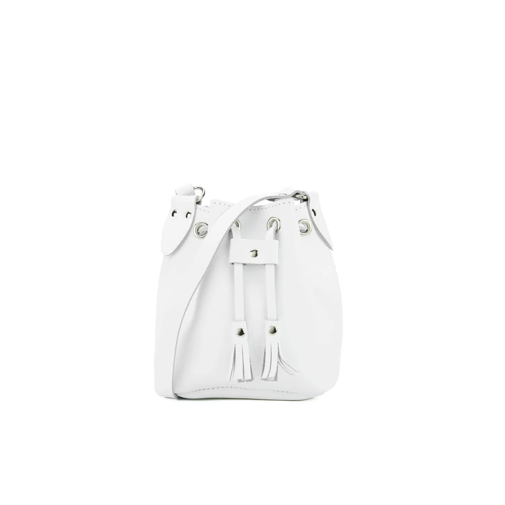 Grafea Women's Mini Bucket Bag - White Image 1
