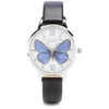 Olivia Burton Woodland Vegan Friendly Butterfly Watch - Black and Silver - Image 1