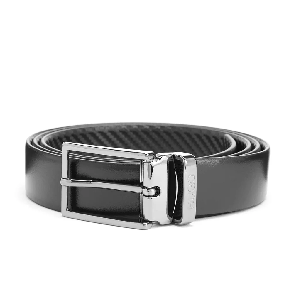 HUGO Men's Reversible Belt Gift Set - Black Image 1
