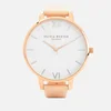 Olivia Burton Women's White Dial Big Dial Watch - Nude Peach and Rose Gold - Image 1
