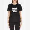 Karl Lagerfeld Women's Furry Winter Choupette T-Shirt - Black - Image 1