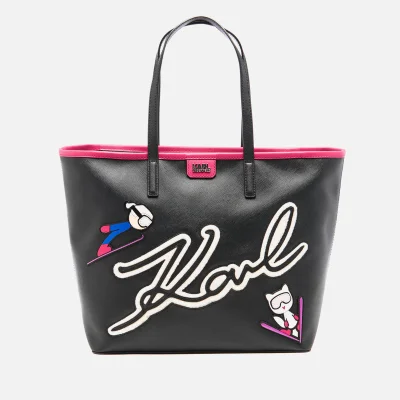Karl Lagerfeld Women's Ski Holiday Shopper Bag - Black