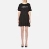 KENZO Women's Cotton Single Jersey Lace Up Dress - Black - Image 1