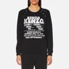 KENZO Women's Light Brushed Molleton Lace Tie Glitter Sweatshirt - Black - Image 1