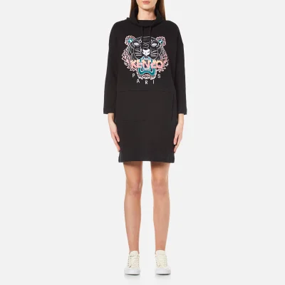 KENZO Women's Embroidered Tiger Cowl Neck Dress - Black