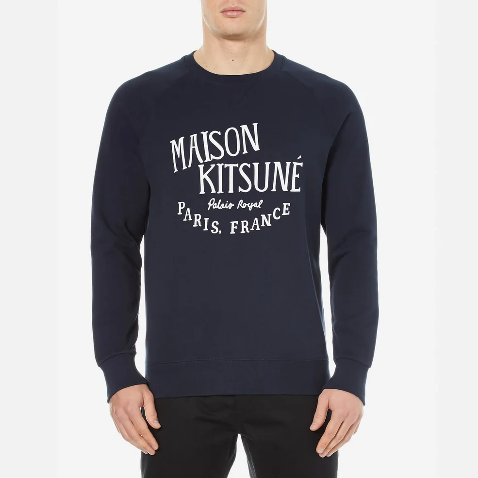 Maison Kitsuné Men's Palais Royal Sweatshirt - Navy Image 1