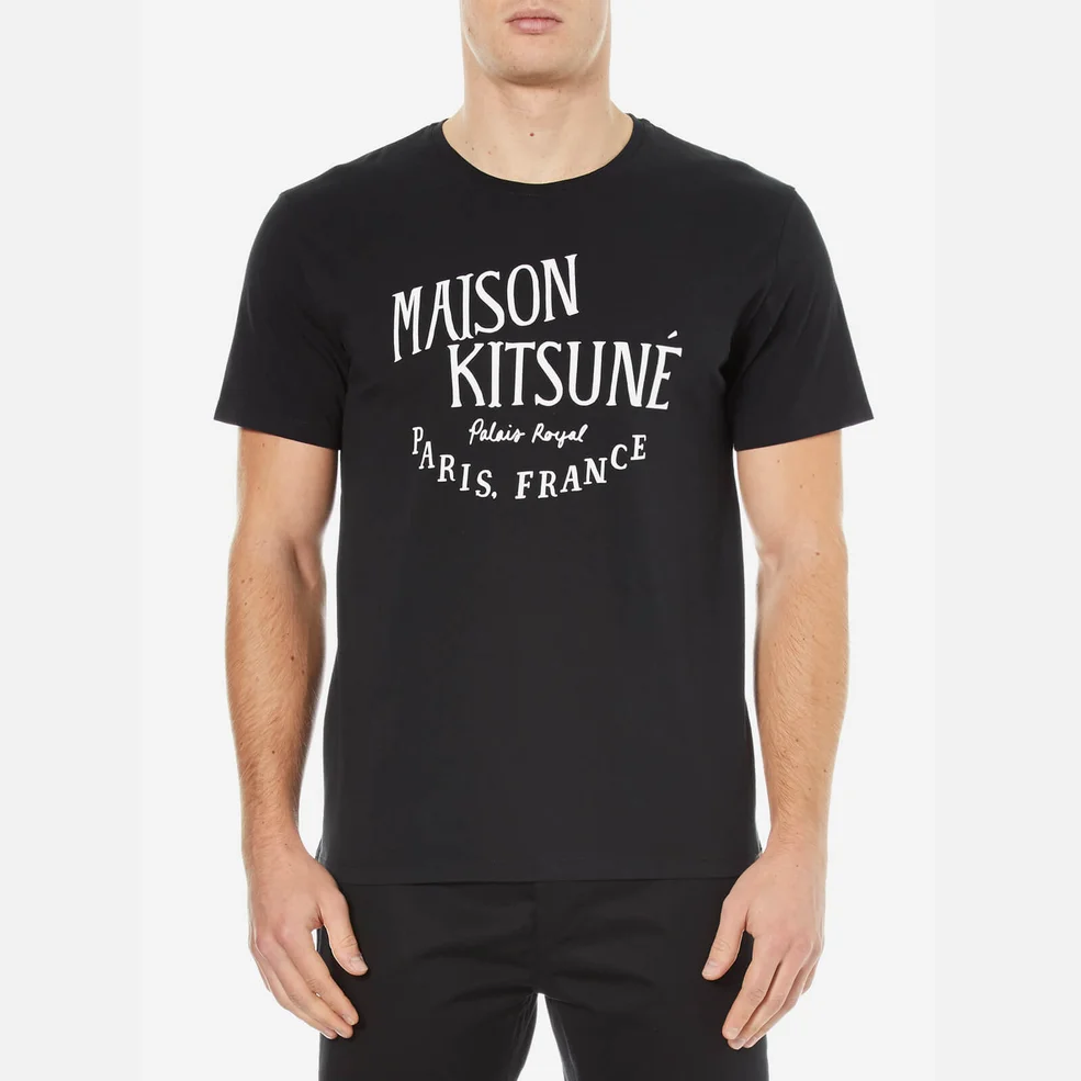 Maison Kitsuné Men's Palais Royal T-Shirt - Black Image 1