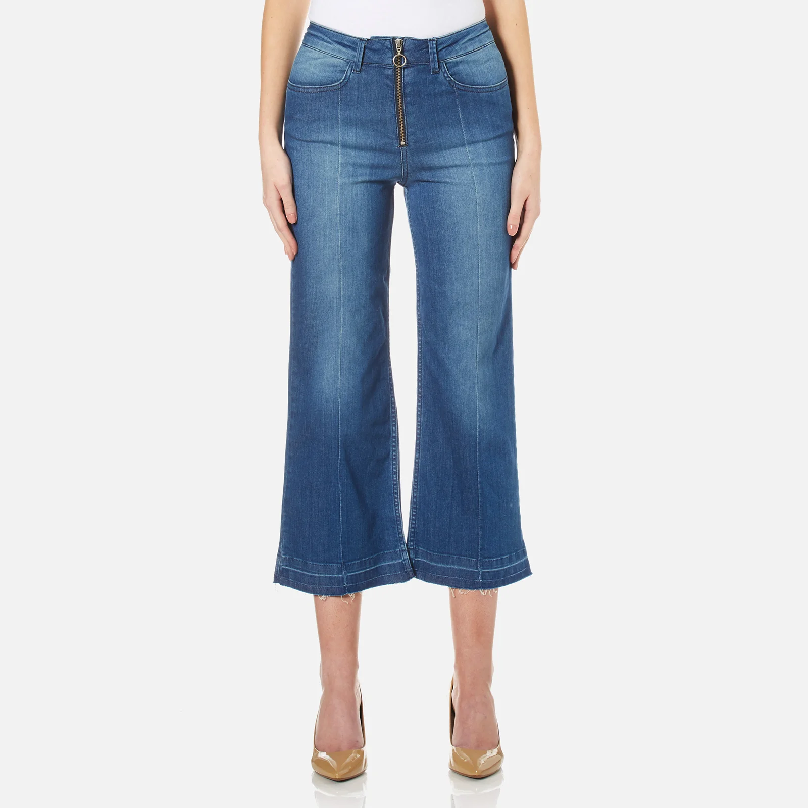 By Malene Birger Women's Lesatian Zip Jeans - Pastel Blue Image 1