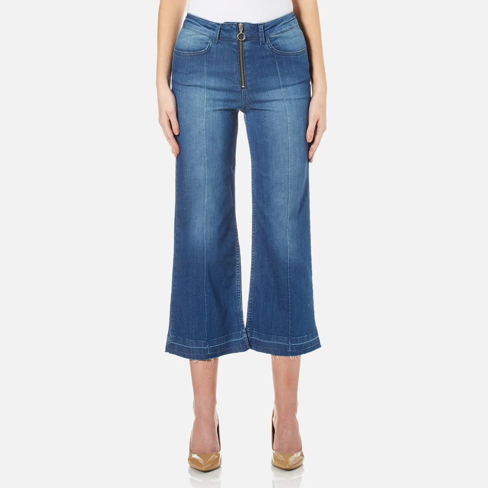 By Malene Birger Women's Lesatian Zip Jeans - Pastel Blue Image 1
