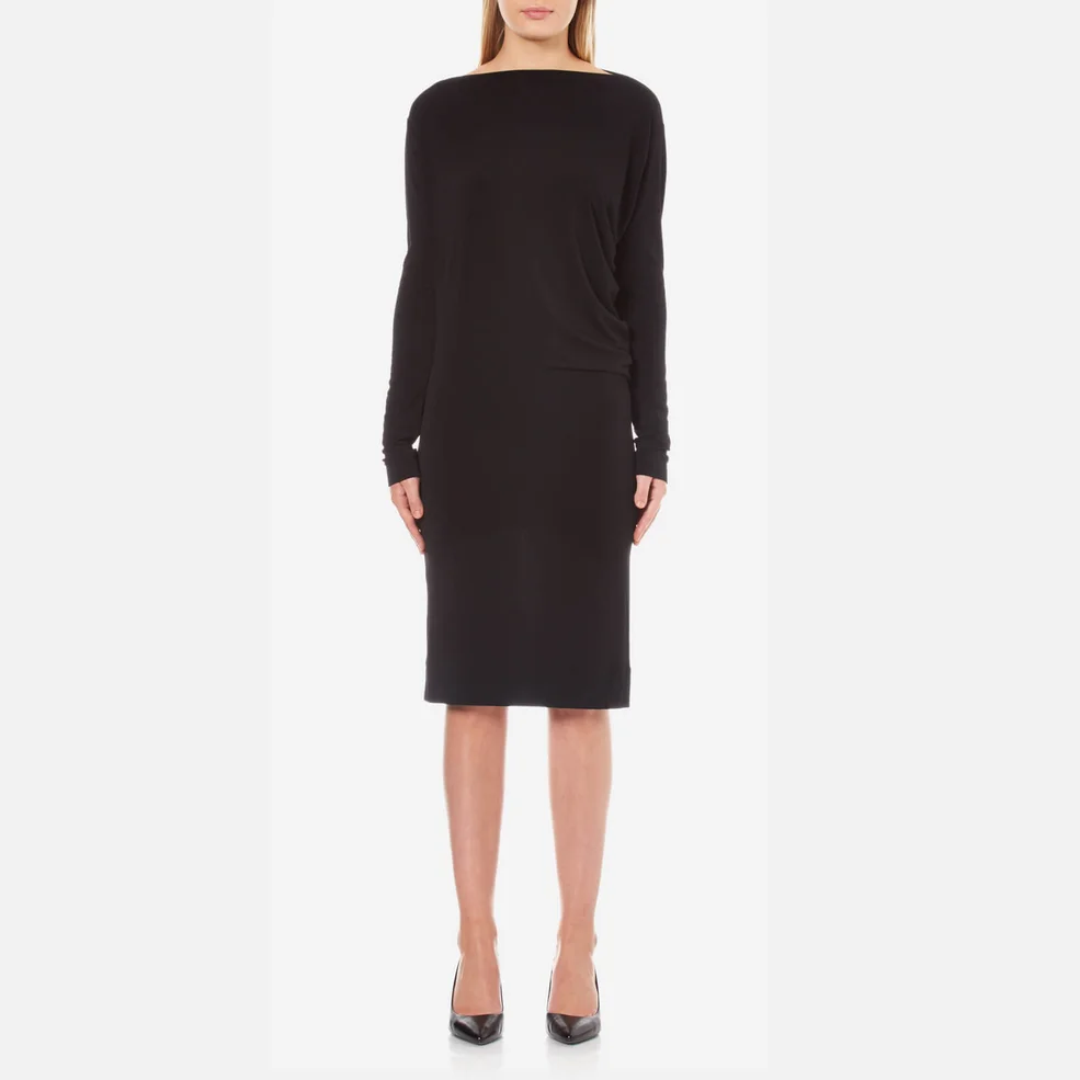 By Malene Birger Women's Finae Long Sleeve Midi Dress - Black Image 1