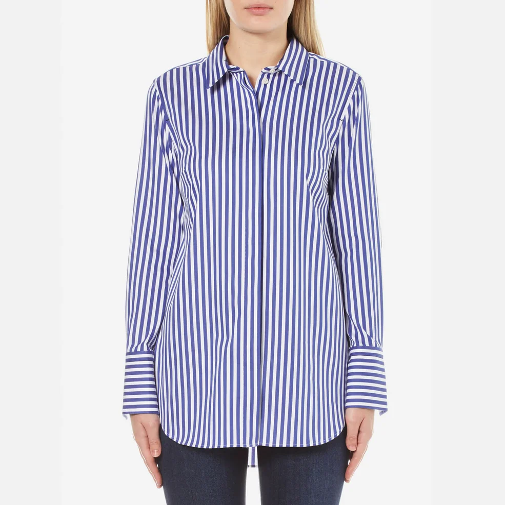 By Malene Birger Women's Tirana Stripe Shirt - Cobalt Image 1