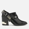 Toga Pulla Women's Leather Heeled Shoe Boots - Black - Image 1