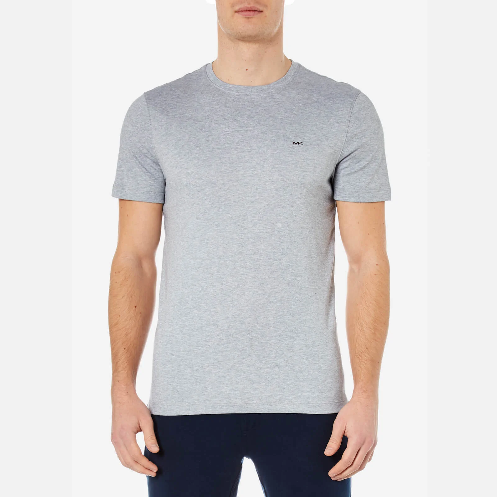 Michael Kors Men's Liquid Jersey Crew Neck Short Sleeve T-Shirt - Heather Grey Image 1
