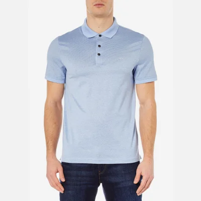Michael Kors Men's Jacquard Polo Shirt - Steel Blue