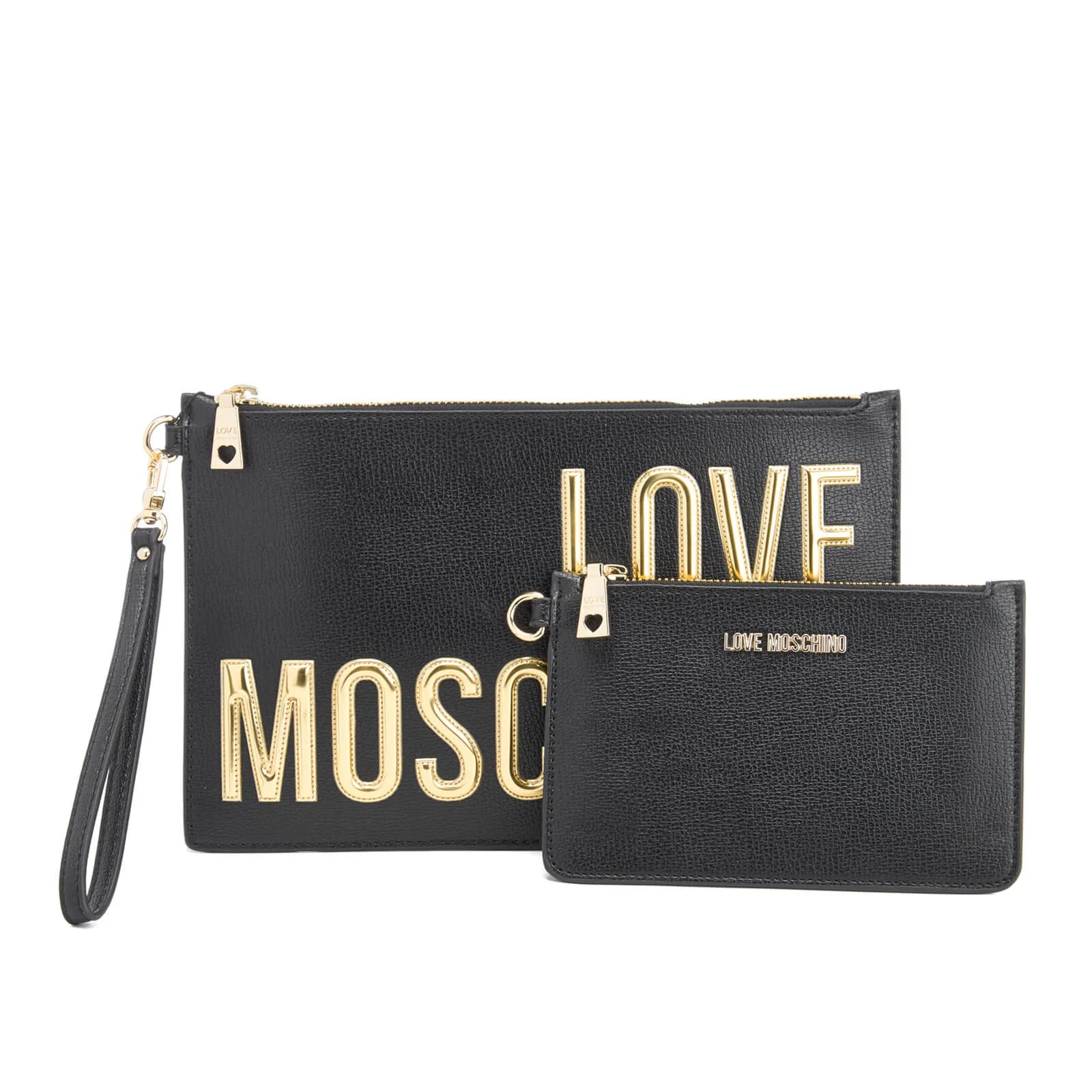 Love Moschino Women's Logo Clutch Bag - Black Image 1
