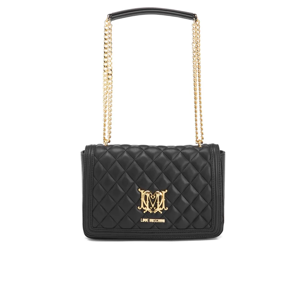 Love Moschino Women's Quilted Chain Tote Bag - Black Image 1