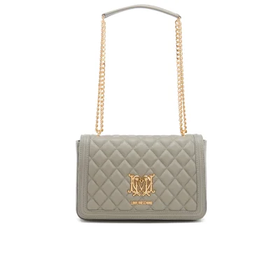 Love Moschino Women's Quilted Chain Tote Bag - Grey
