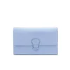 Aspinal of London Women's Classic Travel Smooth Silver Suede Wallet - Blue - Image 1