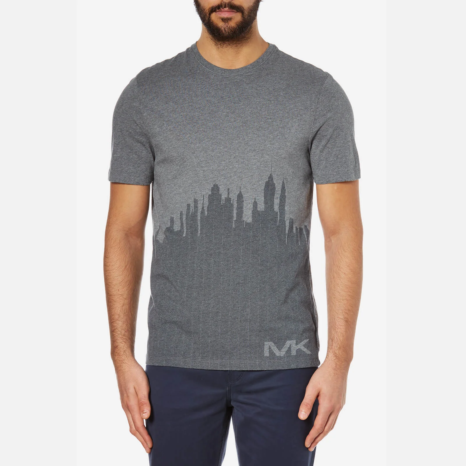 Michael Kors Men's Sky View Graphic T-Shirt - Heather Grey Image 1