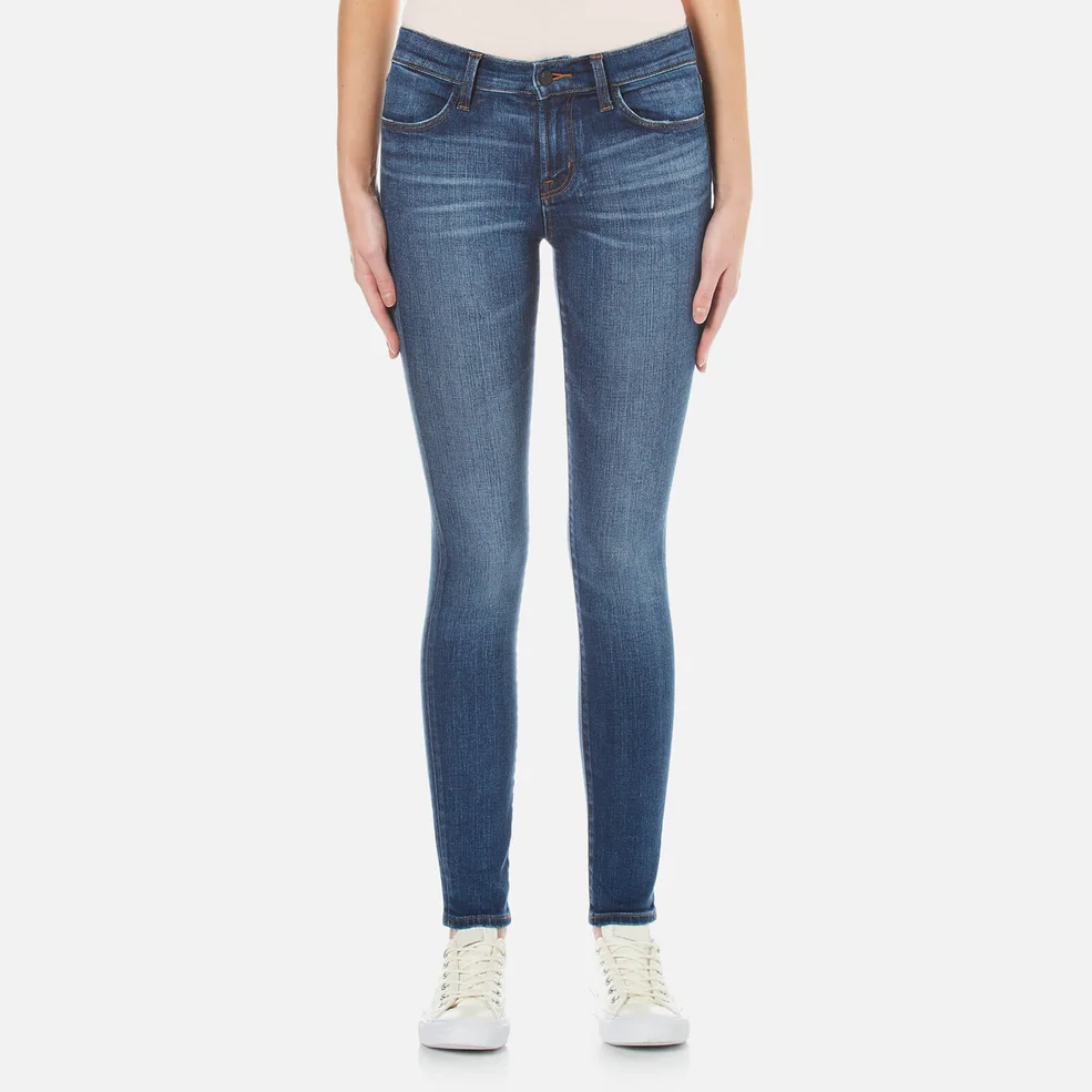 J Brand Women's 620 Mid Rise Comfort Stretch Super Skinny Jeans - Decoy Image 1